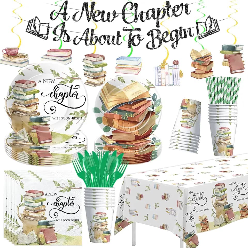 Book Theme Party Decorations, A New Chapter Storybook Baby Shower Decor