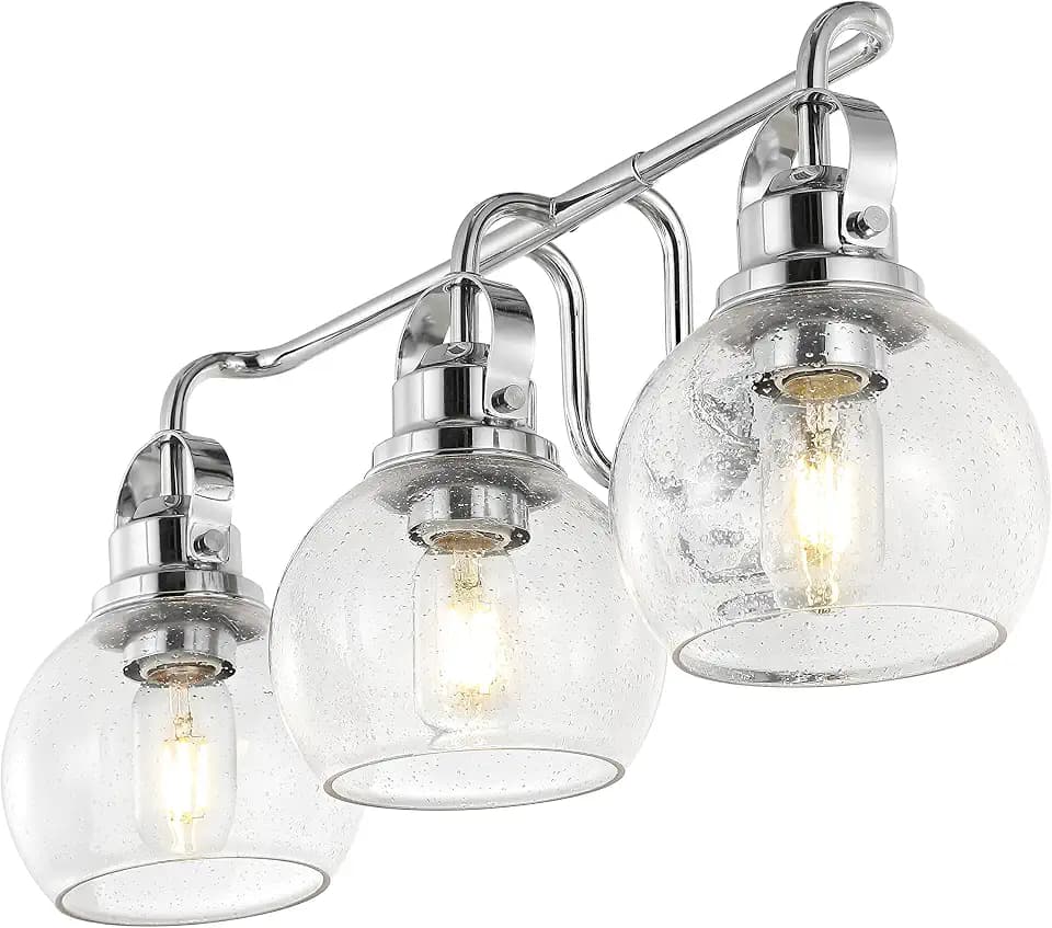 JONATHAN Y Shirley 3-Light Vanity Light 24", Chrome