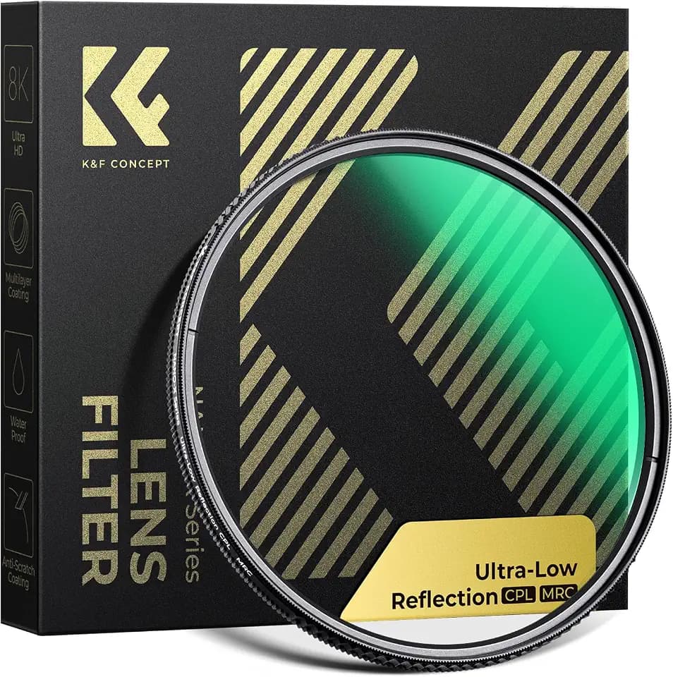K&F CONCEPT Filter 62mm Ultra-niedrige Reflexion Polfilter CPL