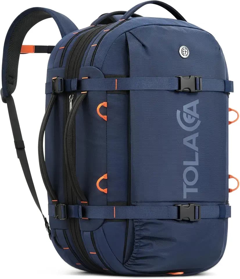 Tolaccea Reiserucksack Handgepäck Rucksack Flugzeug 40-50L mit Laptopfach
