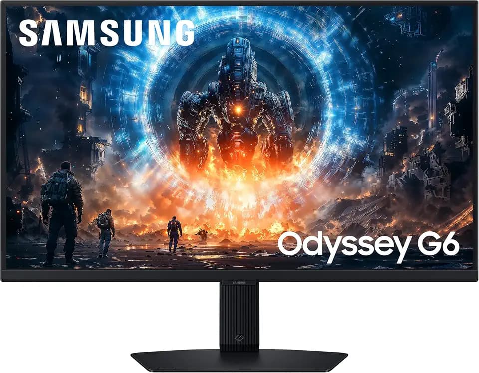 Samsung 27 Zoll Odyssey G60F Gaming Monitor, Bildschirm mit IPS-Panel, 2.560 x 1.440 Pixel, 350 Hz, 1 ms (G/G), IPS Panel, AMD FreeSync Premium, NVIDIA G-Sync, VESA DisplayHDR 400, LS27FG602EUXEN