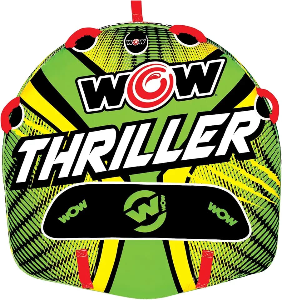Wow Sports Thriller Towable Deck Tube for Boating Adults, Tubing Boat Inflatable for Water Sports
