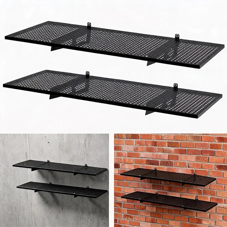 4-Pack 1.5x4ft Heavy Duty Garage Wall Shelving,Garage Storage Rack
