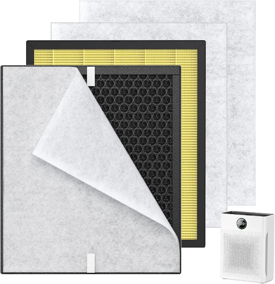 2 Pack PR1 Replacement Filter for Mooka Mode PR1 Air Purifier for Home Pets