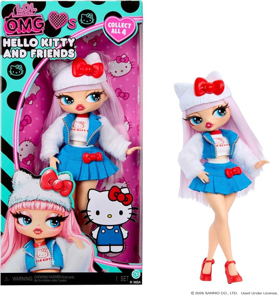 LOL Surprise OMG Loves Hello Kitty and Friends – Hello Kitty – Fashion Doll, Play & Display!