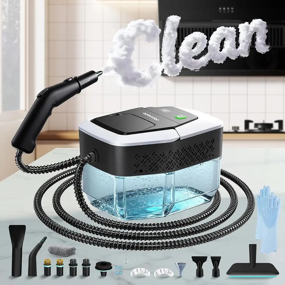 3-Level Adjustable Steamer for Cleaning, 15s Heat-Up & 1.8L Large Tank,Steam Cleaner for Car,Tile