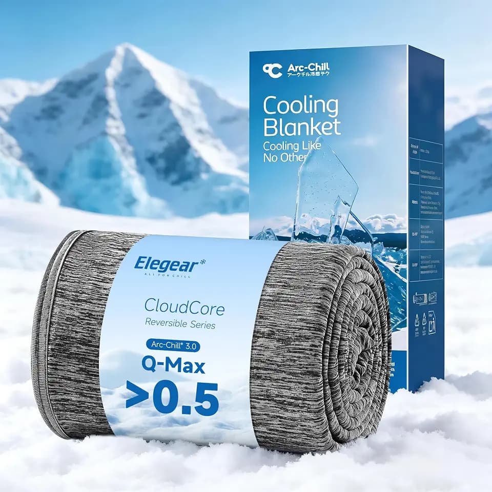 Elegear Revolutionary Arc-Chill 3.0 Cooling Blanket for Hot Sleepers, Twin