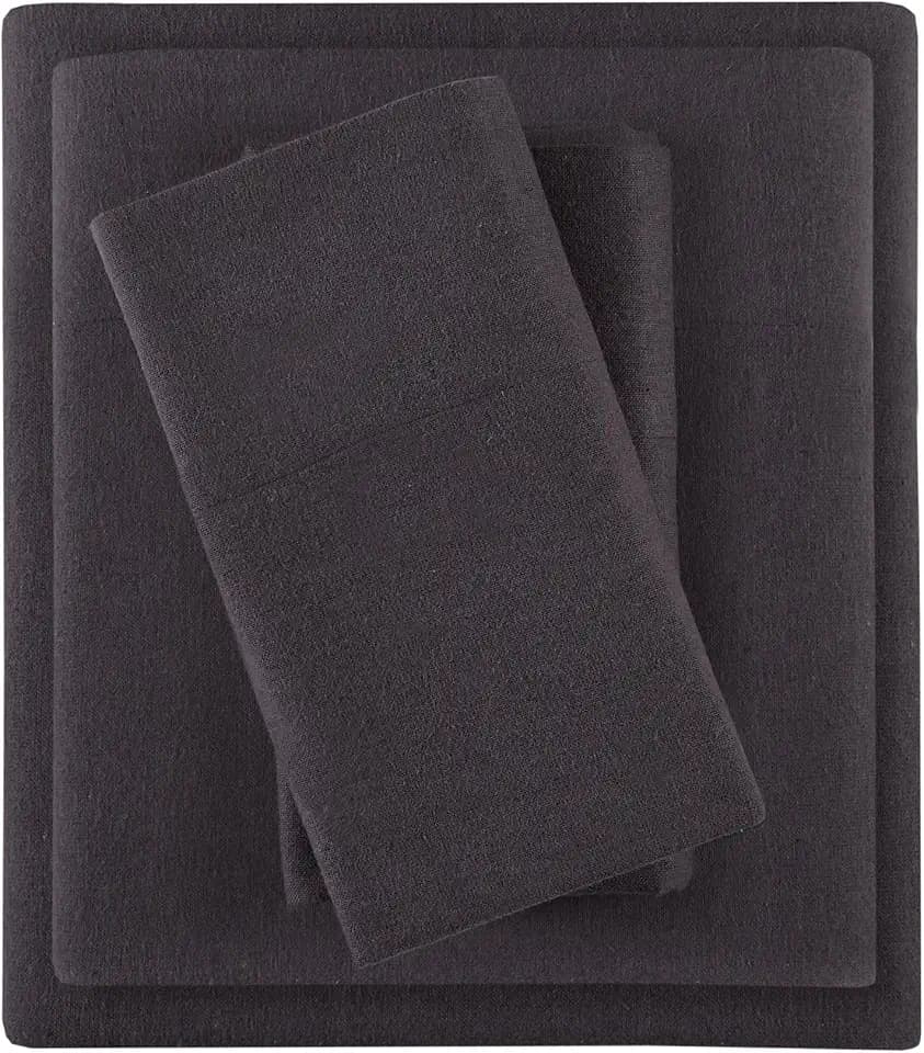 Comfort Spaces 100% Cotton Flannel Sheets Full Size Set, Ultra Soft, 4 Pcs