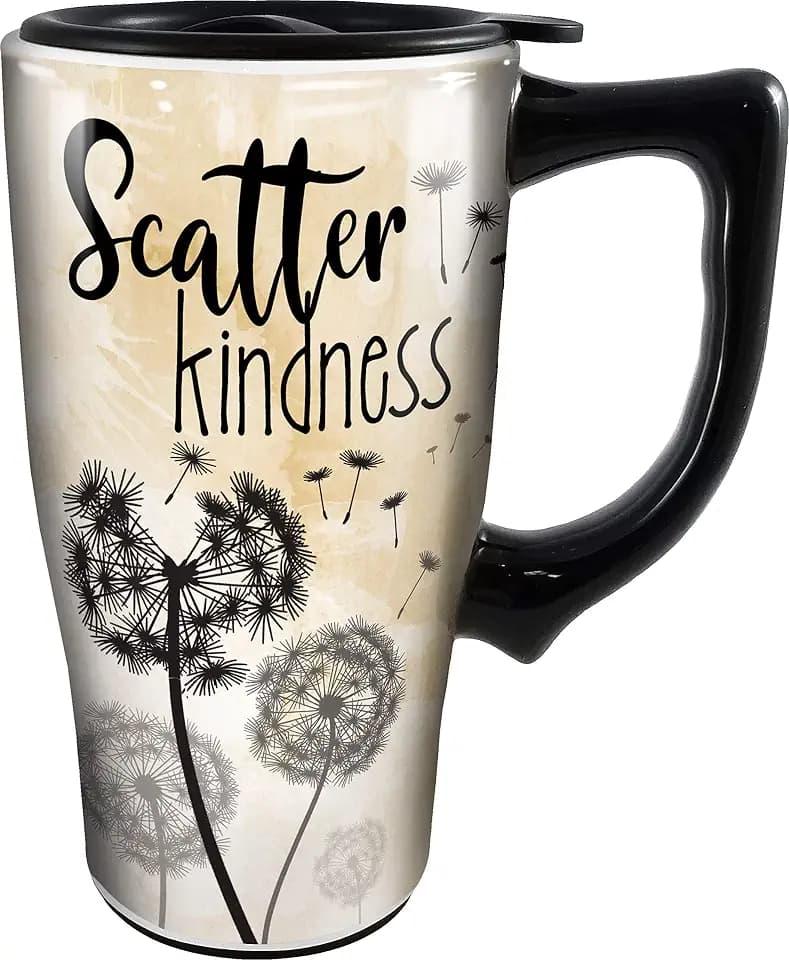 Spoontiques Scatter Kindness Ceramic Travel Mug