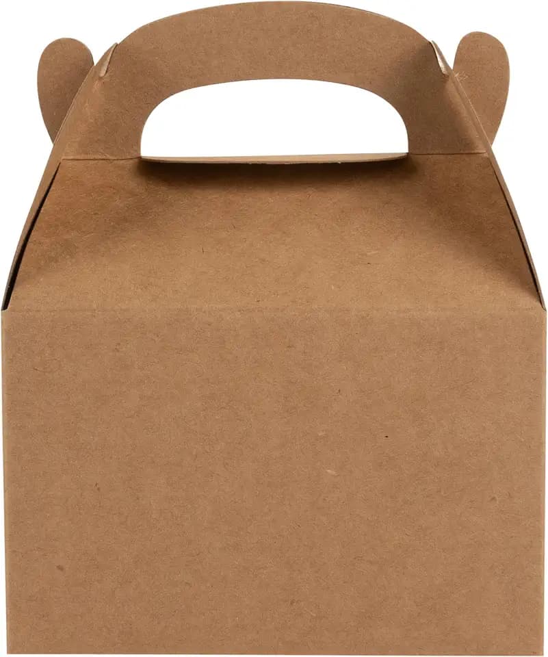 Restaurantware Kraft Paper Gable Box Take Out Container, 25 Pack