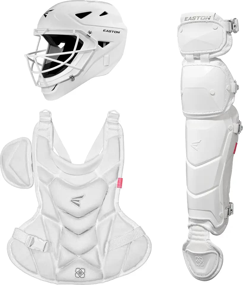 Easton | Jen Schro My Very First Youth Softball Catcher’s Set | Helmet, Leg Guards & Chest Protector Included