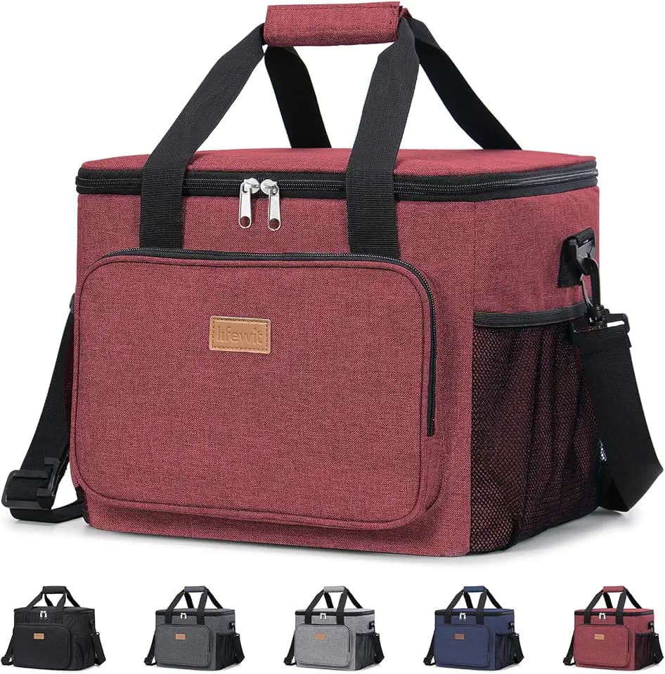 Lifewit Insulated Lunch Box for Men, Lunch Bag Cooler Women, 40-Can 24L