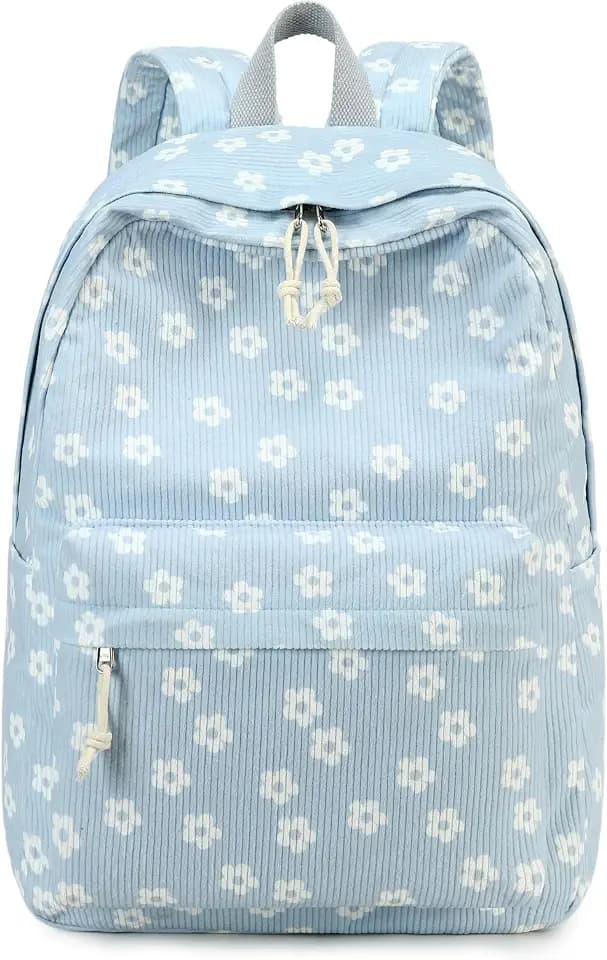 Bluboon School Backpack for Teen Girls Bookbags Elementary High School Corduroy Laptop Bags Women Travel Daypacks