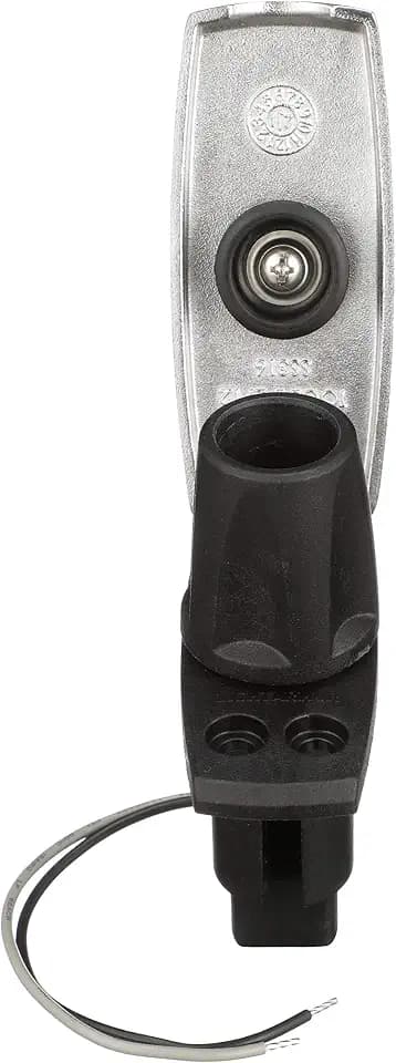 Attwood 910V2SS-7 LightArmor™ 910V Series Rectangle Plug-in Light Base — for All-Around Pole Light, 2-Pin, Black Stainless Cover