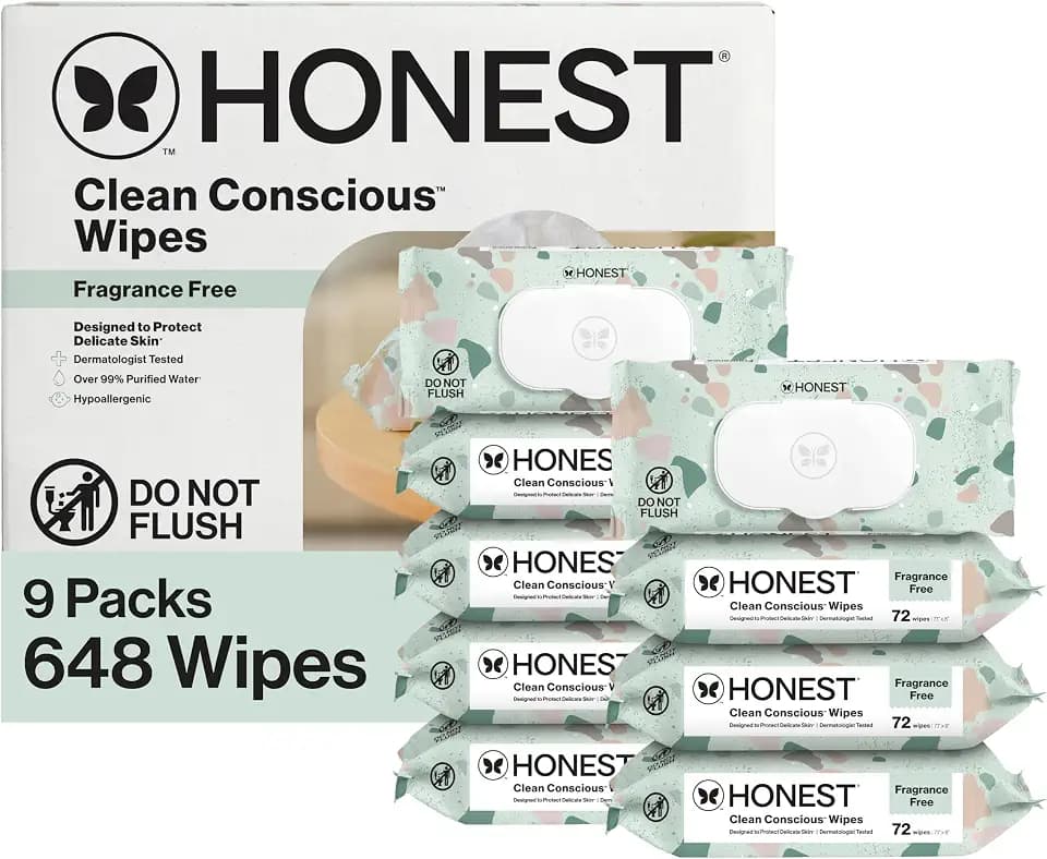 The Honest Company Multi-Use Baby Wipes, Geo Mood, 648 Count
