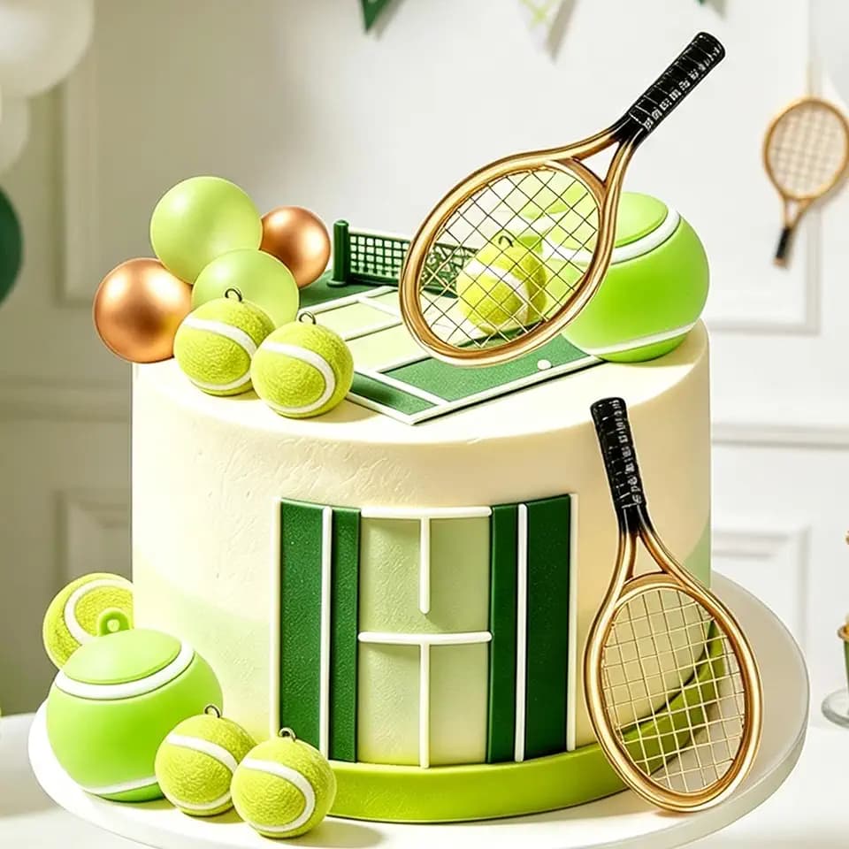 Tennis Cake Decoration Sport Tennis Birthday Party Decor Tennis Cake Topper