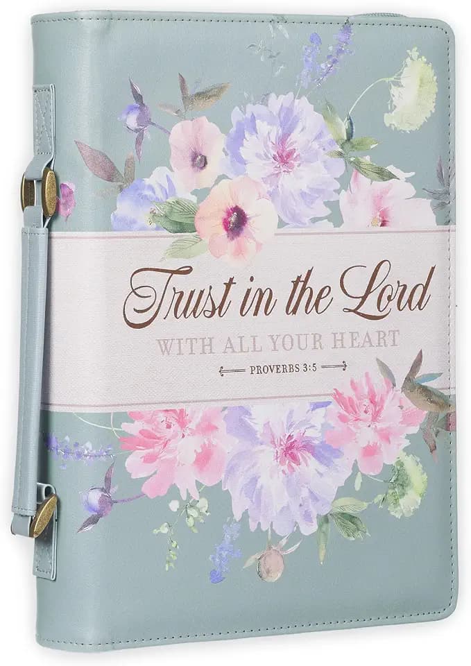 Christian Art Gifts Women's Faux Leather Bible Cover: Trust in the Lord