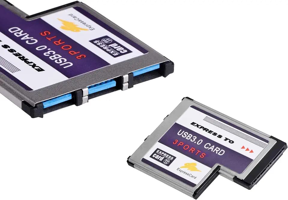 KALEA-INFORMATIQUE 54 mm Express Card (EXPRESSCARD 54) auf USB 3.0 mit 3 USB3.0 5G-Ports und FL1100 Chipsatz.