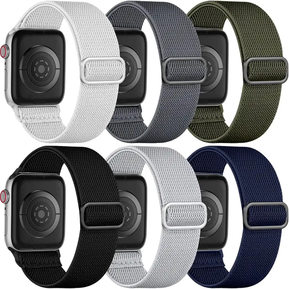Charlam Sport Nylon Band für Apple Watch Armband 44mm 46mm 45mm 42mm 49mm