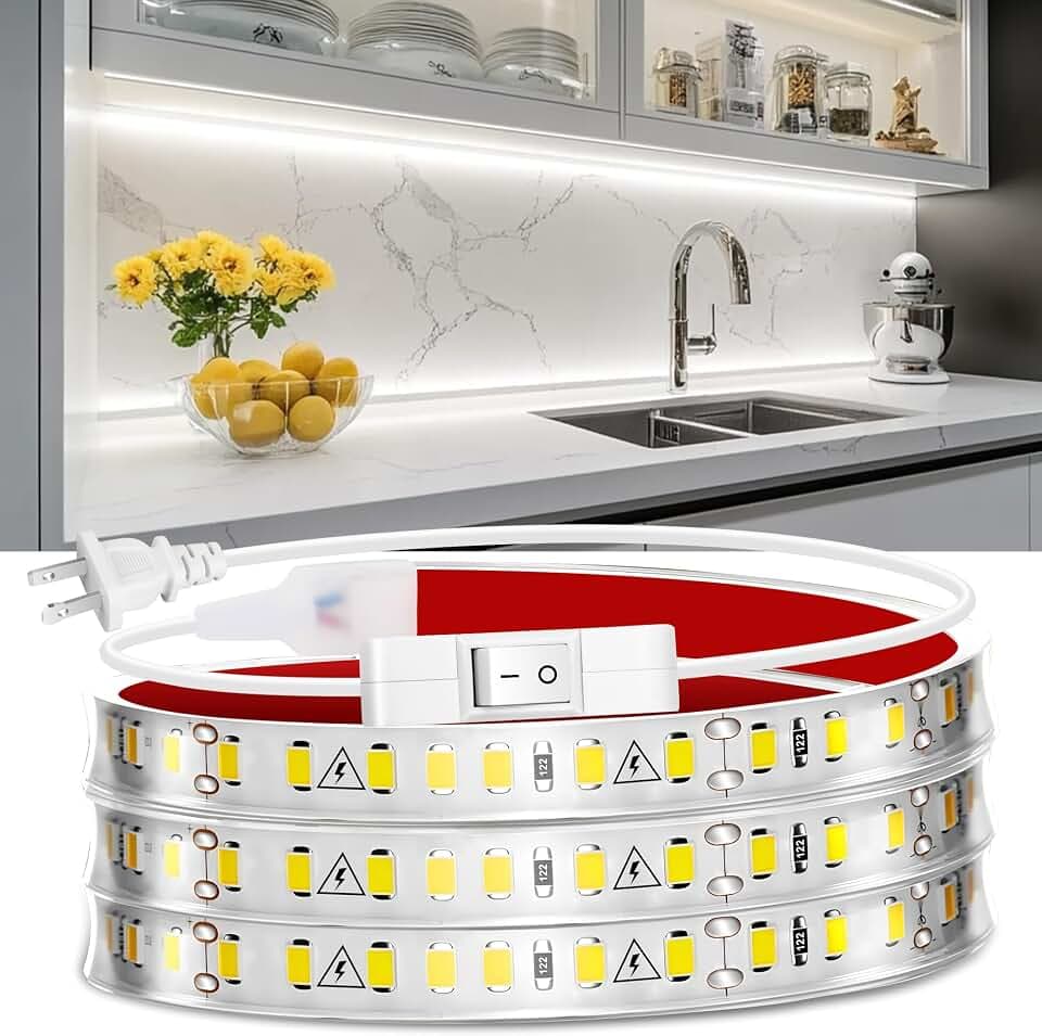 maylit 48 Inch Plug-in Under Cabinet LED Light