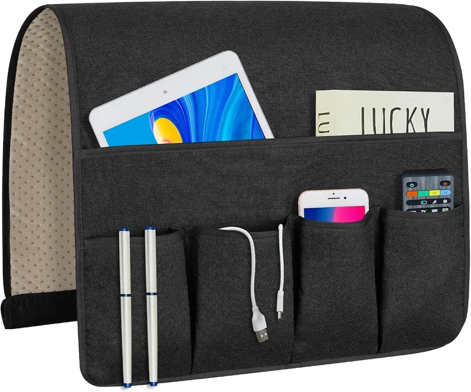 Remote Control Holders for Armchairs, Couch Caddy, Featuring Non-Slip Bases