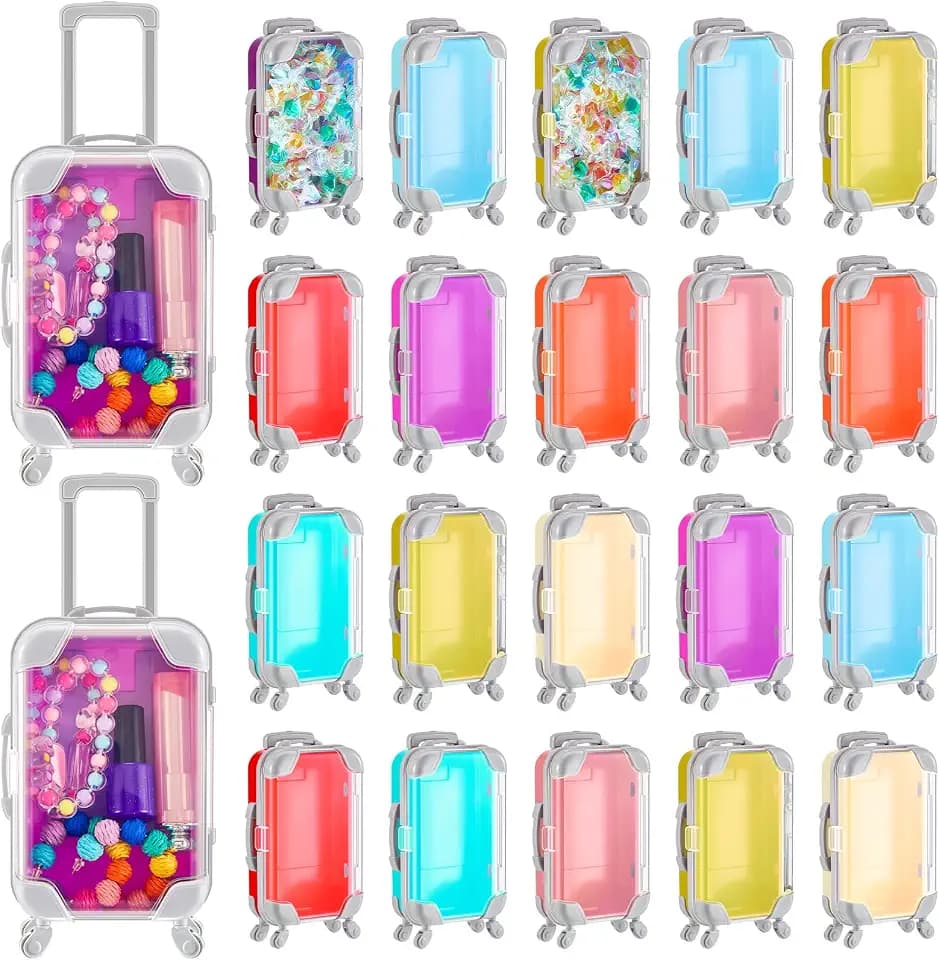 Tessco for you 24 Pack Suitcase Gift Box, 6.7 x 3.8 x 2 Inches, 9 Colors