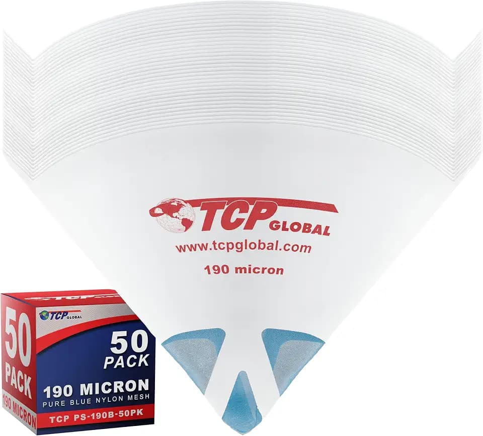 TCP Global - 190 Micron Filter Tips Ultra-Fine Paint Strainer (50 Pack)