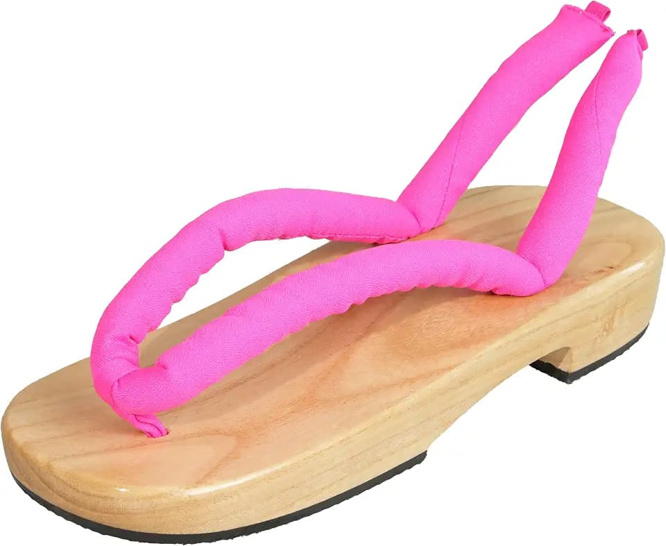 Anime Unisex Cosplay Versatile Summer Wooden Clog Shoes Japanese Cosplay Oshitari Prop with 2 Pairs Flip Flop Socks