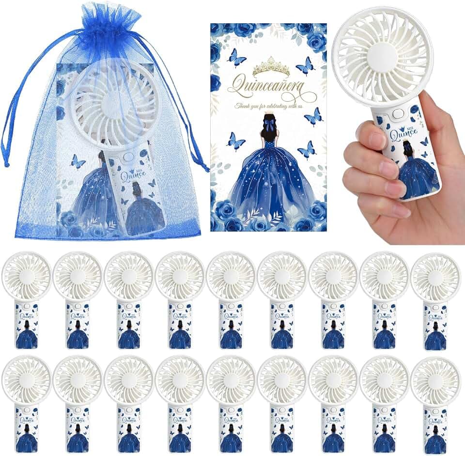 Tuanse 25 Set Recuerdos para 15 Años Quinceañeras Party Favors, Royal Blue