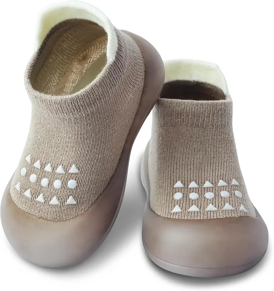 Krabbelschuhe Babys, Lauflernschuhe rutschfest, Sockenschuhe für Mädchen und Jungen