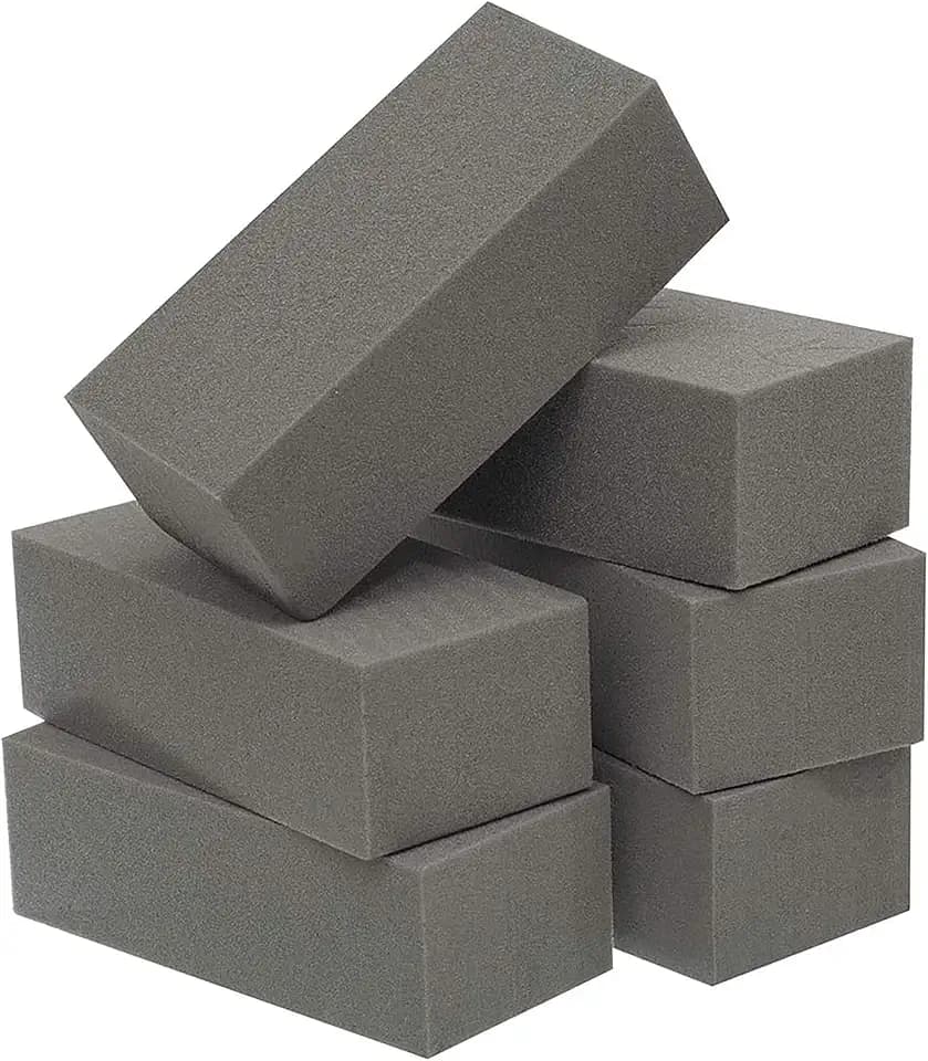 Crafare 6Pcs Dry Floral Foam Bricks 8.8x4.3x2.75 Inch for Flower Arrangements