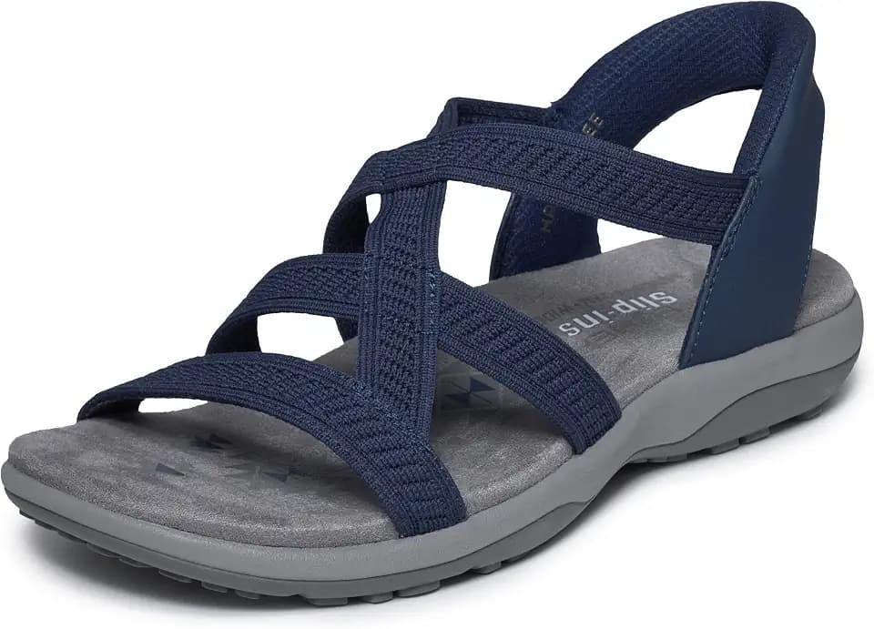 Skechers womens Reggae Slim - Daily Vibe Hands Free Slip-ins