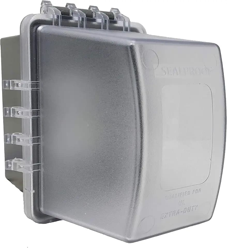 Sealproof 1-Gang Weatherproof In Use Outdoor Outlet Extra Deep Cover | Lockable, UL Extra Duty Compliant, 18 Configurations, Polycarbonate
