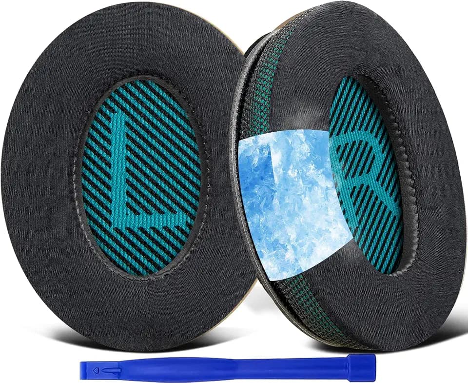 SoloWIT® Kühlgel Ersatz Ohrpolster Polster für Bose Kopfhörer, Ersatzpolster für QuietComfort 15 QC15 QC25 QC2 QC35/Ae2 Ae2i Ae2w/SoundTrue & SoundLink Around-Ear