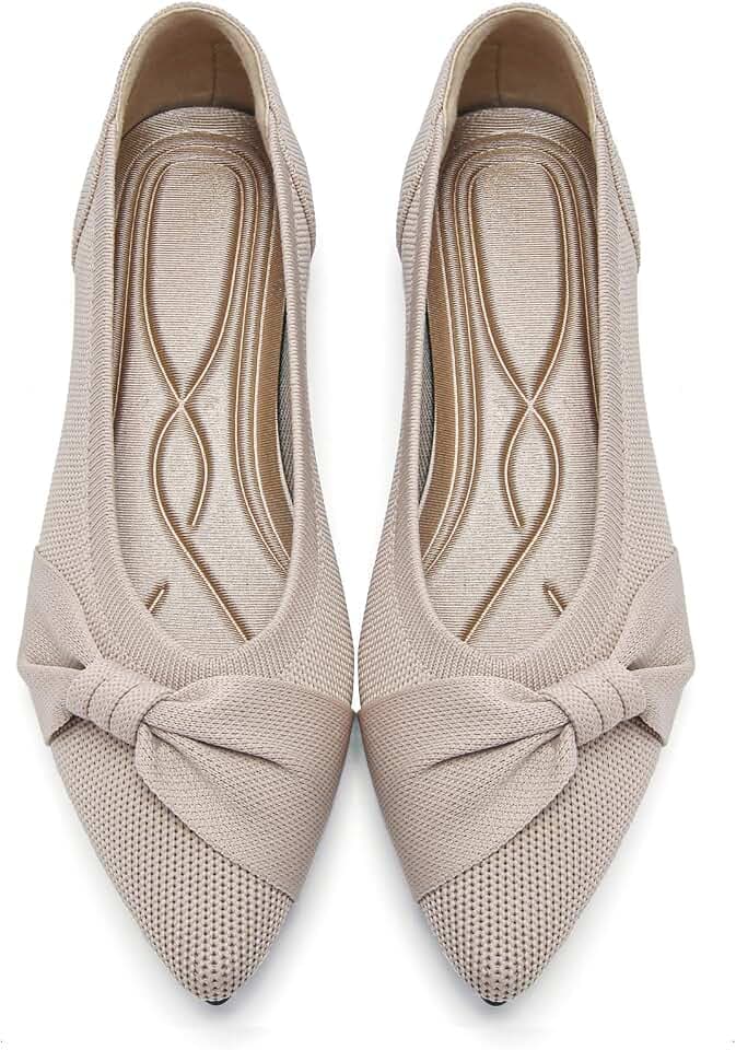 HIULYCENCE Pointed Toe Flats for Women Ballet Flats