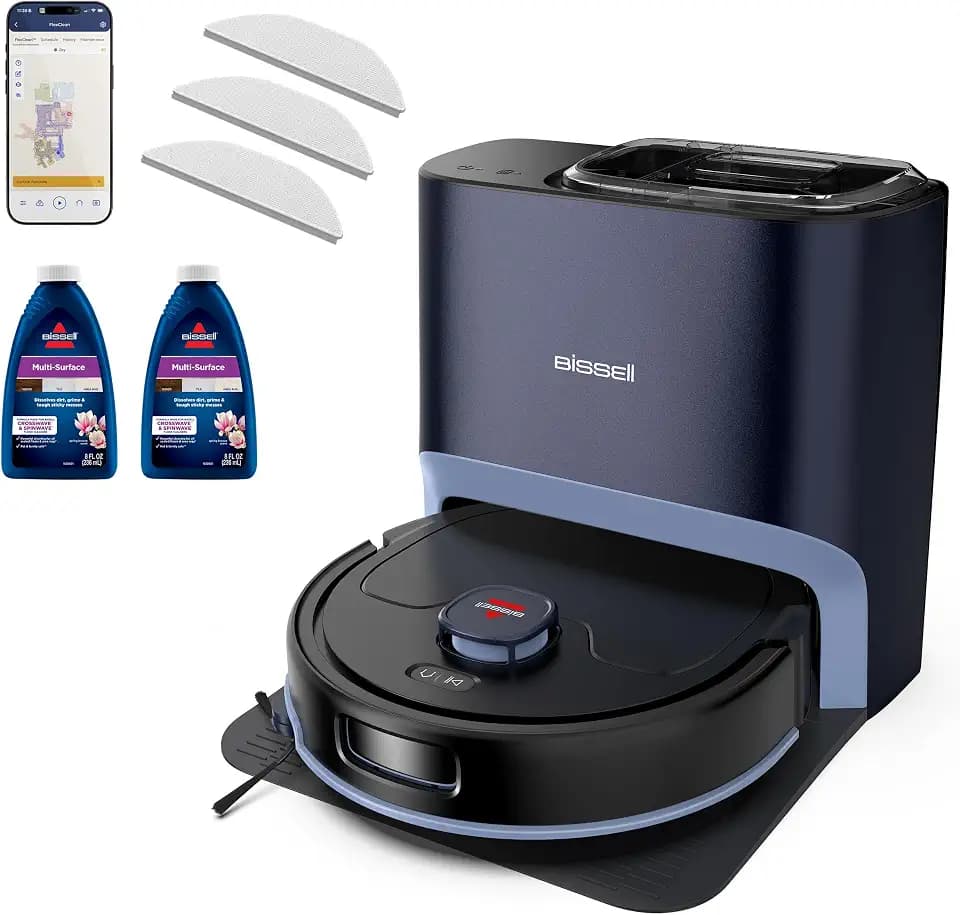 Bissell FlexClean FurForce Robot Vac & Mop, LiDAR Navigation, HEPA, 4270L