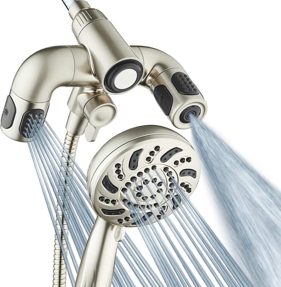 AquaDance High Pressure 156-mode Handheld Shower Head Combo with Hydro Arms