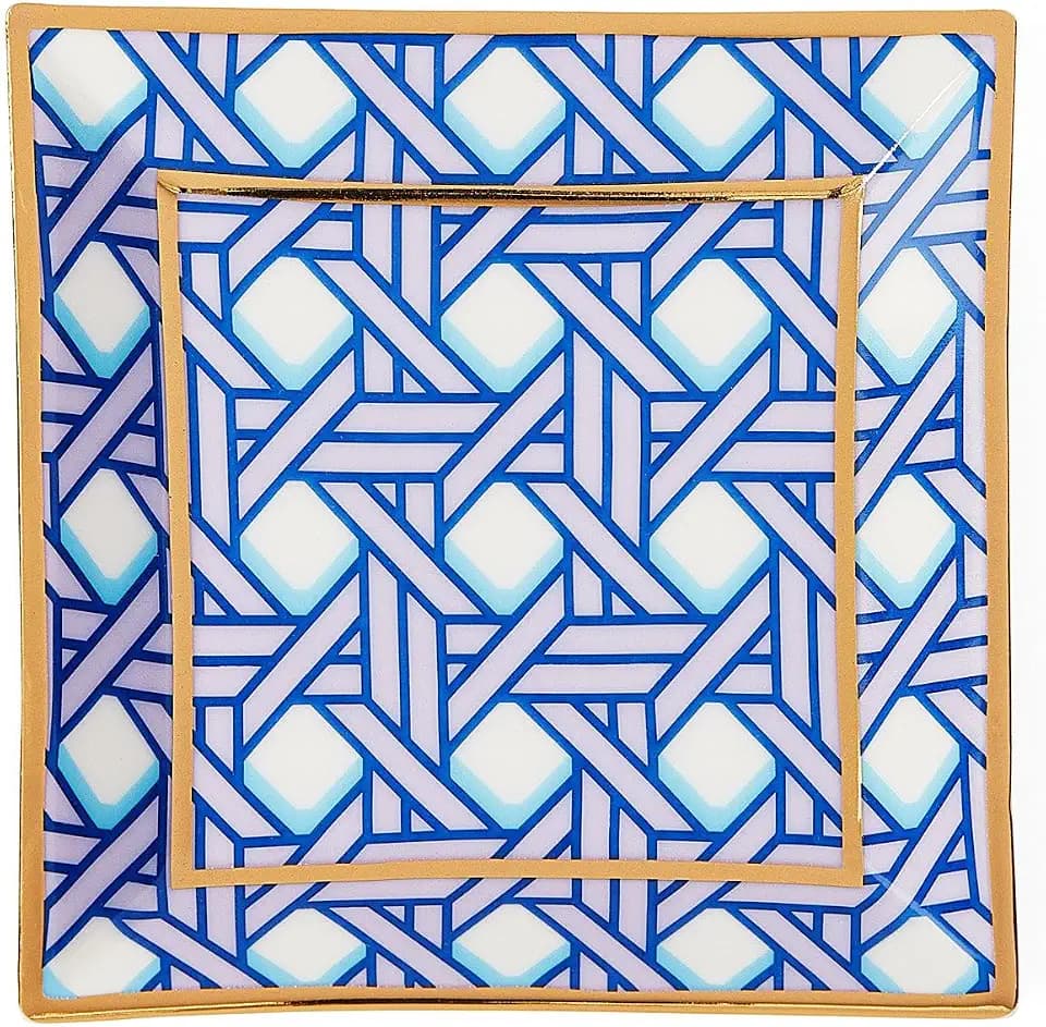 Jonathan Adler Basketweave Square Tray