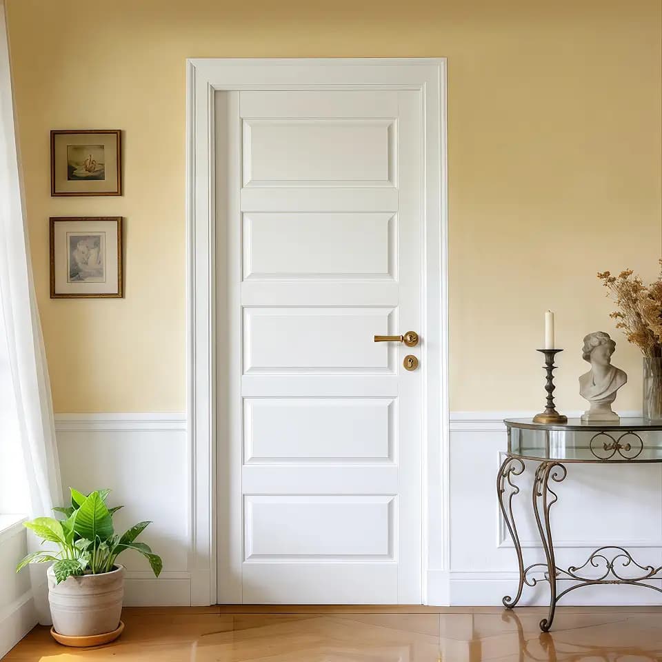 28" x 80" Slab Door It adopts a Five-Grid core Board Design
