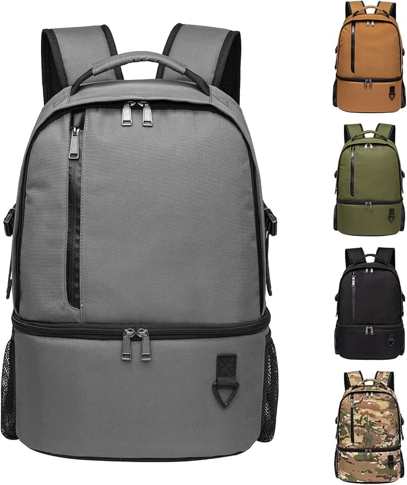 TUGUAN Dual Compartment Cooler Backpack Insulated 16Cans Lunch Box Backpack