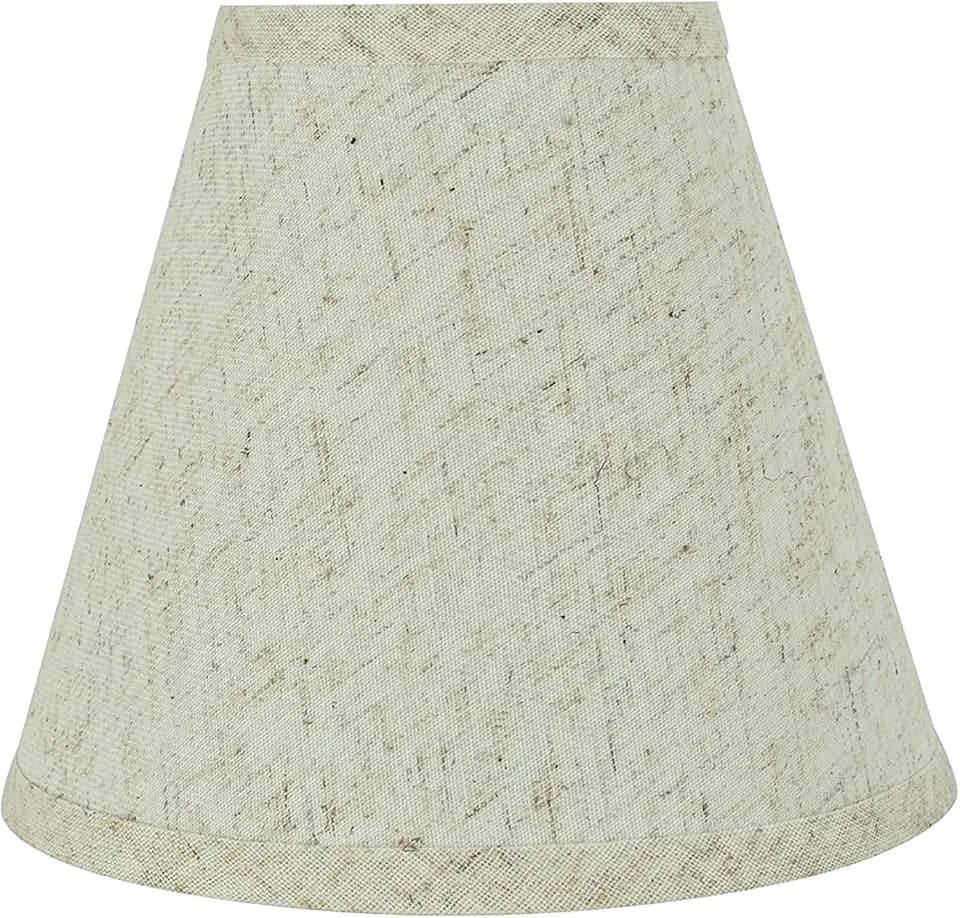 Aspen Creative 32471A Transitional Hardback Empire Shaped Spider Construction Lamp Shade in Flaxen, 8" wide (4" x 8" x 7")