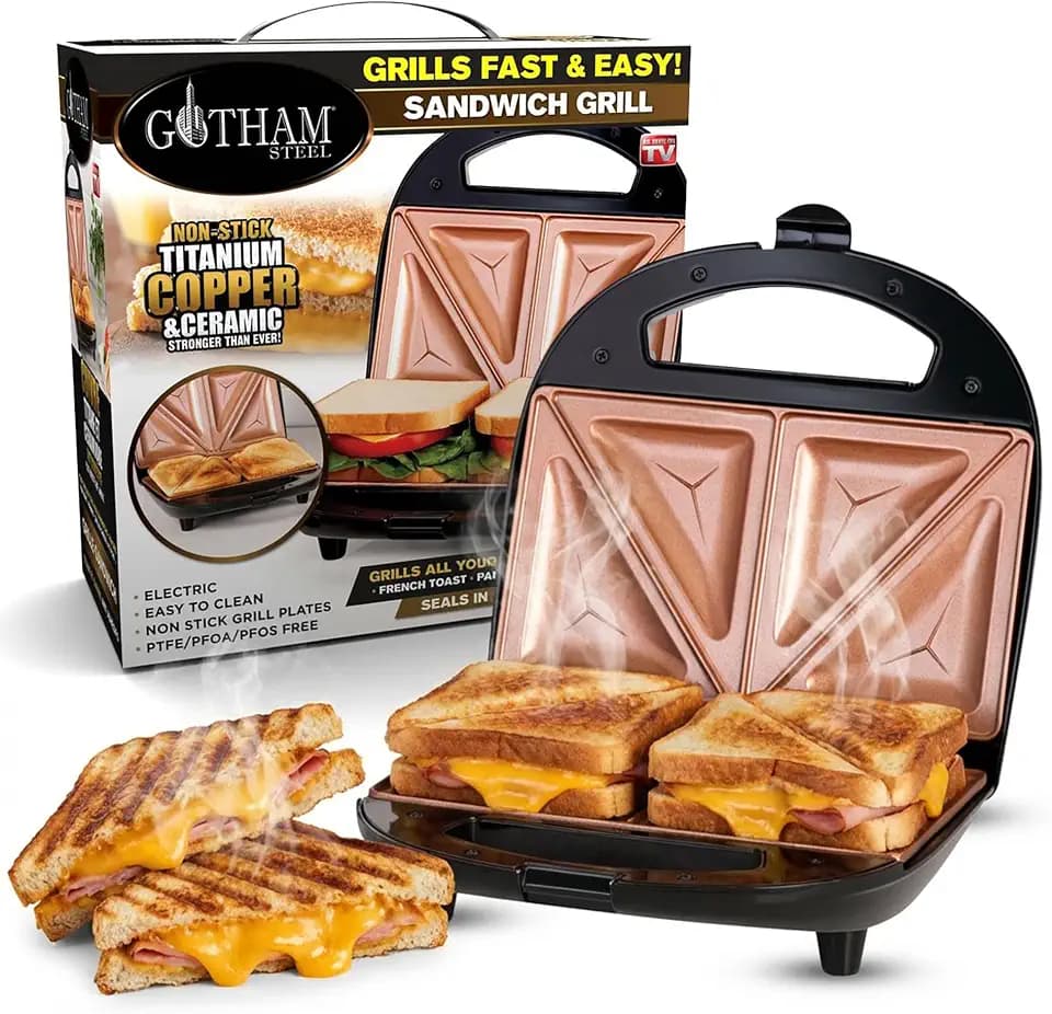 Gotham Steel Breakfast Sandwich Maker & Panini Press