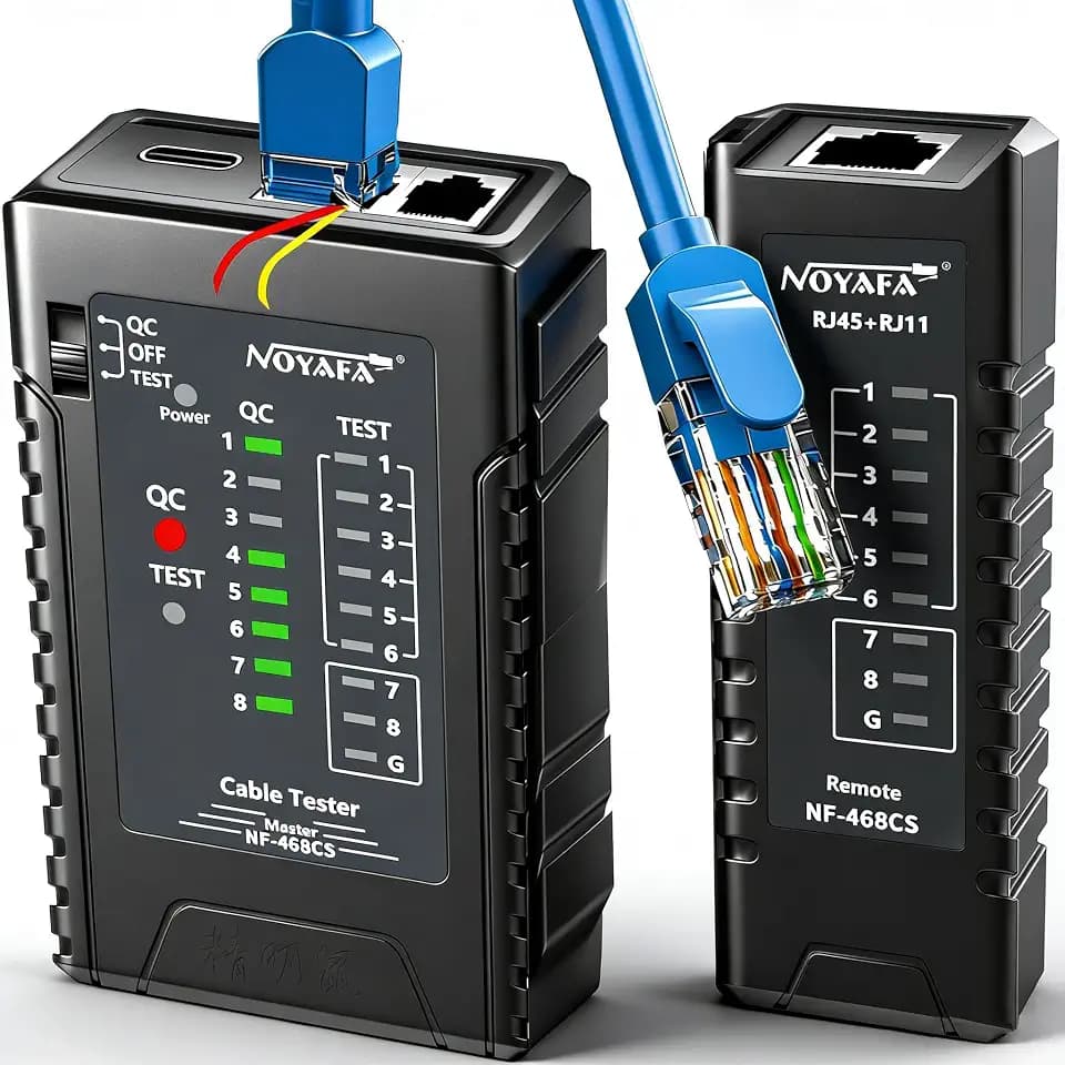Network Cable Tester Ethernet Tester Cable Mapper with Continuity Test