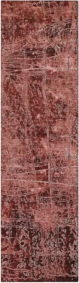 Addison Rugs Chantille ACN559 Red 2'3" x 7'6" Indoor Outdoor Hallway Runner Rug, Stain Resistant Washable Kitchen Area Carpet for Bathroom, Laundry and Bedroom