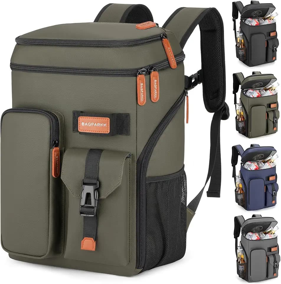 Bagparkk 33/45 Cans Leakproof Insulated Cooler Backpack with Double Deck