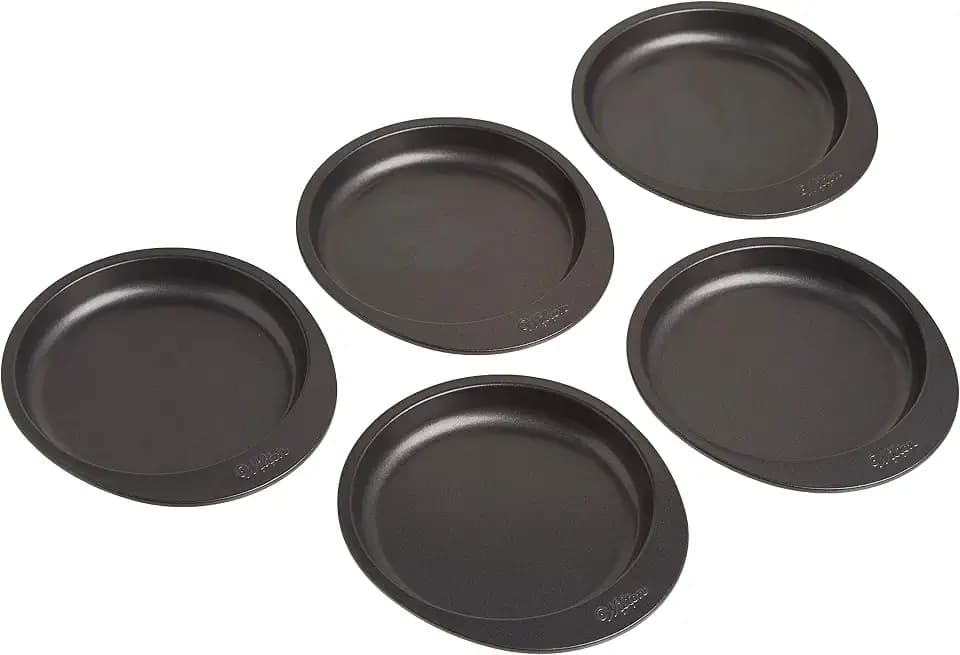 Wilton Easy Layers Steel Layer Cake Pan Set, 6-Inch, 5-Piece