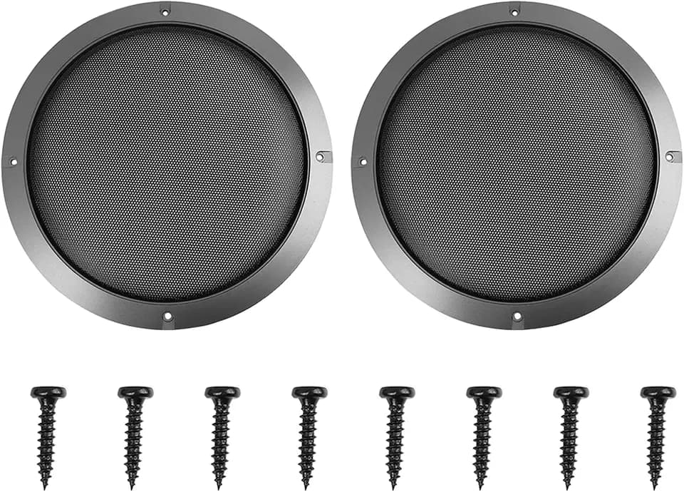 X AUTOHAUX 2 x Grillabdeckung, Netzschutz, Auto-Lautsprecher, Subwoofer, 20,3 cm (8 Zoll)