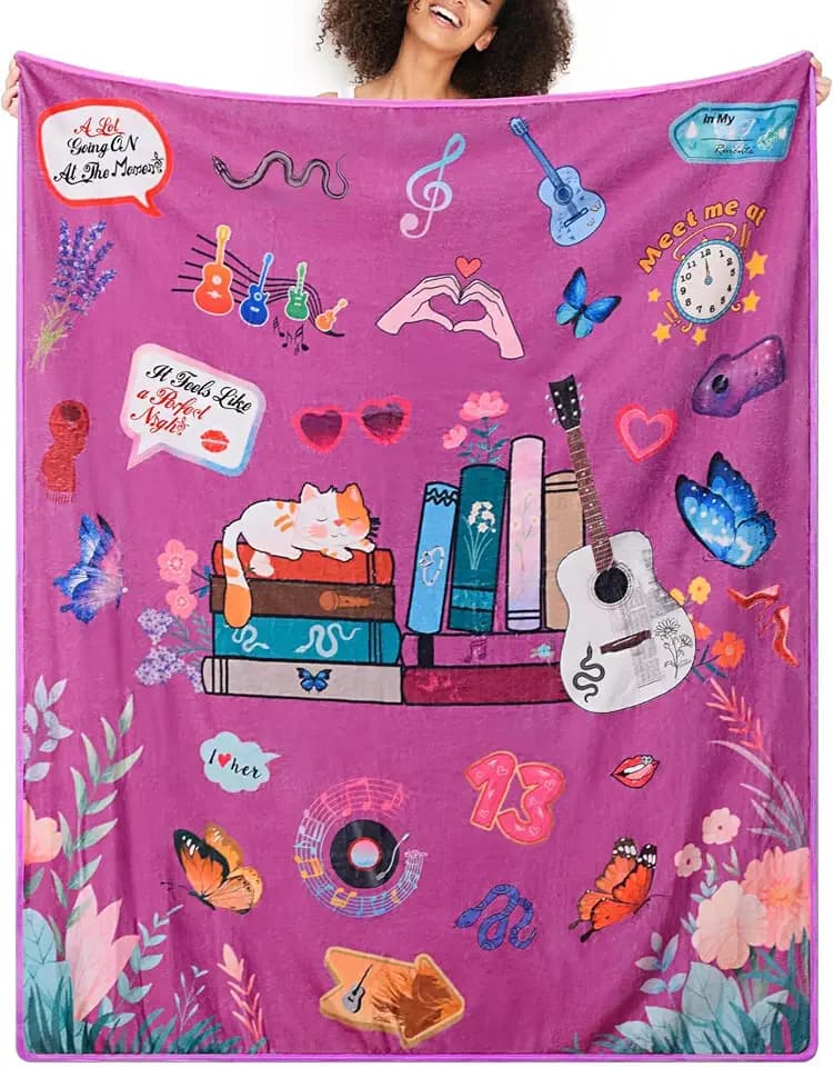 Music Inspired Blanket Gift for Daughter,Niece,Sister Friends