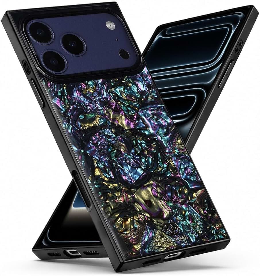 COCOMII Rectangle for iPhone 18 Pro Max/17 Pro Max Case, Nebula Abalone