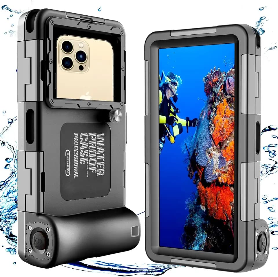 Wasserdichte Handyhülle 7.0 Zoll Unterwasser Wasserfeste Handy Wasserschutzhülle Handytasche, Wasserdicht Schwimmen Baden für iPhone 17 Pro 17 Air 17 Pro Max 16e 16 Pro 16 15 14 13 Pro Max 15 14 Plus